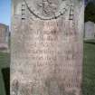 Vew of headstone for J. Bathgate 1804, Ayton Parish Church