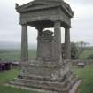 View  of classical tomb 'Scott Monument' 1826, Castleton Churchyard
