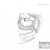 RCAHMS survey drawing: Plan of Torthorward castle and earthwork