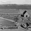 Iona, St Oran's Chapel & Reilig Odhrain.
View of excavation from West.