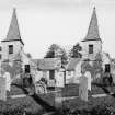 Stereoview of Glencorse Church and Graveyard.