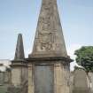  View of obelisk commemorating Rev Henry Erskine d. 1825, Chirnside Churchyard