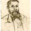 Sketched portrait of unidentified man