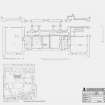 Harlaw Academy: Basement floor plan (1:100) and Site plan (1:1250)