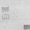 RCAHMS survey drawing: estate cottage at Harris, Rum.