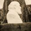 Sculptured bust of John Nicolson (profile)