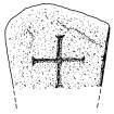 Scanned ink drawing of lost Monymusk 3 incised cross slab (based on rectified photo from 1925)