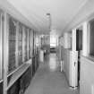 Interior view of the operating theatre corridor in the West end of the ground floor seen from the East.
