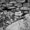 Clachtoll broch
Footings of wall founded on natural rock.