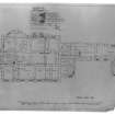 Photographic copy of ground floor and basement plans.