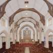 Interior. View of nave towards chancel from W