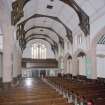 Interior. View of nave from chancel from E
