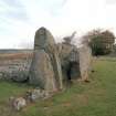 The west flanker and the split recumbent stone from the west