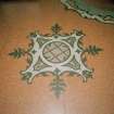 Interior.  Circle, entrance hall, detail of floor