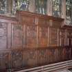 Interior. View of 17th century panelling