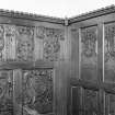 Detail of re-used 17th century panelling