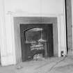 Interior. Detail of bedroom fireplace