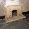 Interior. 1st floor flat, detail of fireplace