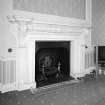 Interior. Detail of sitting room  fireplace