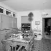 Interior. View of breakfast room wityh serving hatch