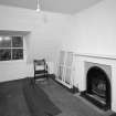 Interior. First floor view of rear bedroom in Victorian wing