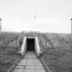 'Scottish Office bunker', national civil and military command and control centre, detail of blast protected W entrance.