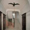 Interior. View of staircase hall from E