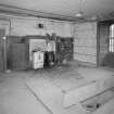 Interior. Basement View of former kitchen