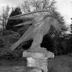 Detail of eagle on entrance pillar