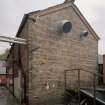 Festival Hall, NW gable, view from W.