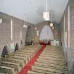 Interior. View of nave from gallery looking towards the communion table