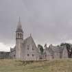 Chapel and Former School and Schoolhouse. View from NNW