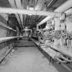 Interior of Glasgow School of Art. Sub-basement maintenance duct, view from W