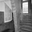 Interior of Glasgow School of Art. E staircase, view from N
