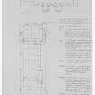 Photographic copy of attic plan with 'The Historie and Descent of the House of Rowallan'.