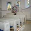 Interior. Pews. Detail