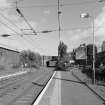 View of Thorn Brae road overbridge and E end of platforms from WSW.