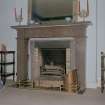 Interior. First floor. Drawing room. Detail of marble fireplace