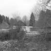 View of bridge and cottages from NE