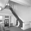 View of W house central entrance (Superintendents Stair) from S