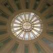 Interior. Inner hall Detail of painted glass cupola