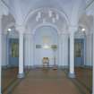 Interior. View of entrance hall from NW