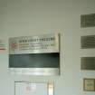 Interior. Detail of entrance foyer plaques