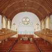 Interior.
View from E from gallery showing pews and pulpit etc.
