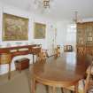 Interior, view of dining room from West