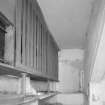 Interior, view of lower ground floor pantry with ventilated cupboards