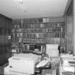 Interior, view of ground floor library/office