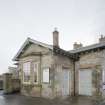 Detail.  Ticket office and entrance from NW.