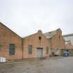 View from SW of central bays of former Plumbers' shops