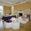 Interior. View of drawing room now art gallery showing fireplace